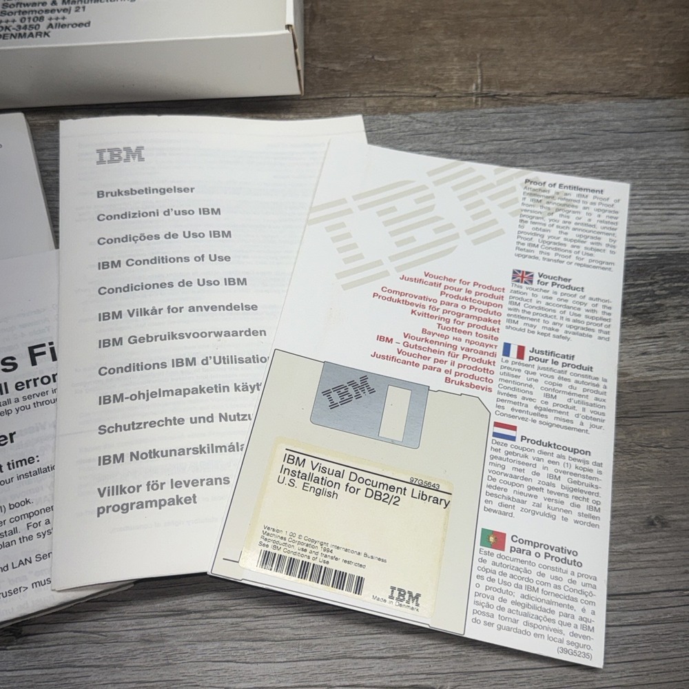 IBM Software Visual Document Library Installation For DB2/2 English - Picture 5 of 6